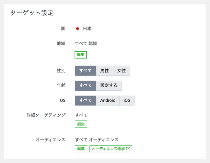 ターゲット設定