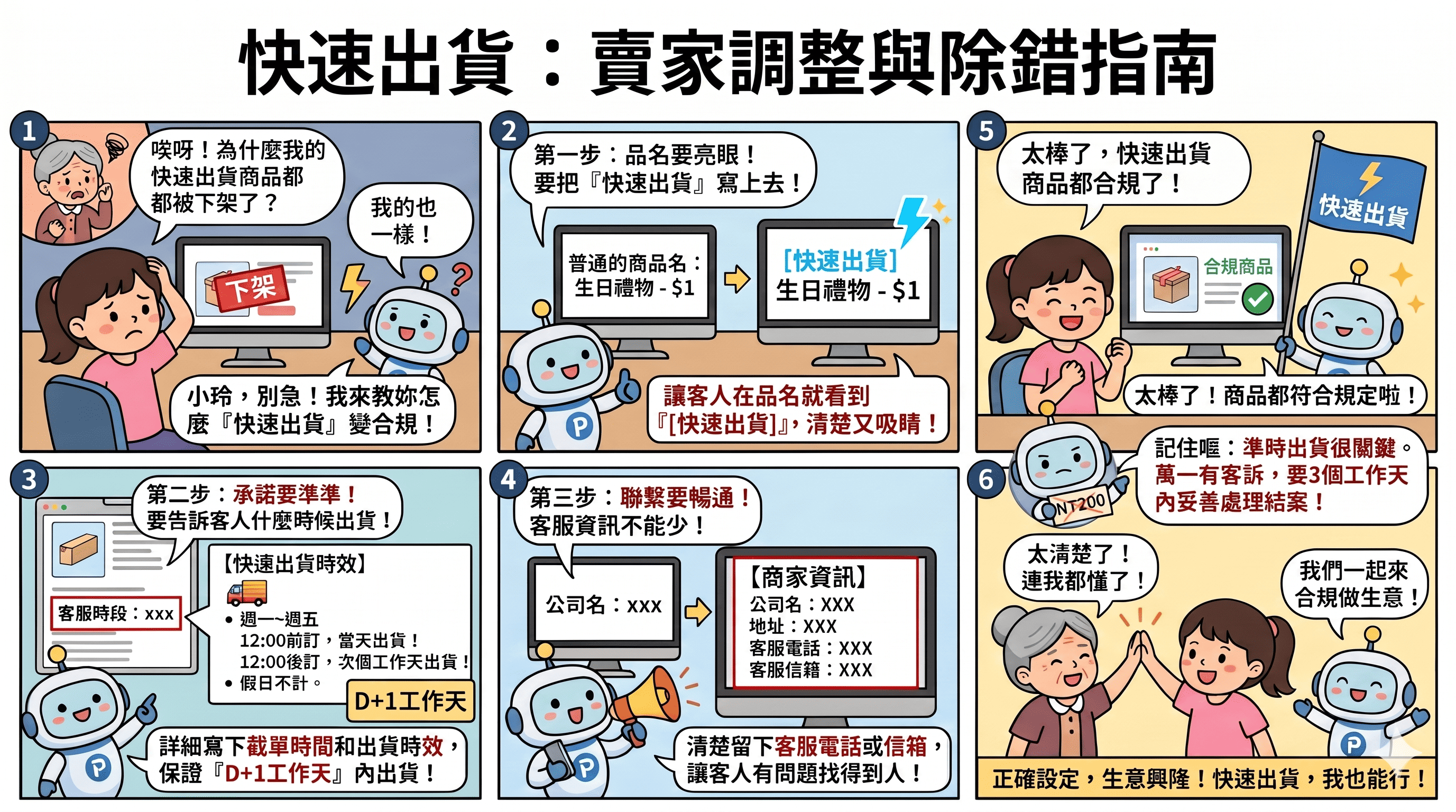 快速出貨商品規範指南