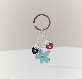 메탈 waggle keyring photo