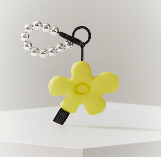 melting flower padded keyring photo