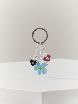 waggle metal keyring photo