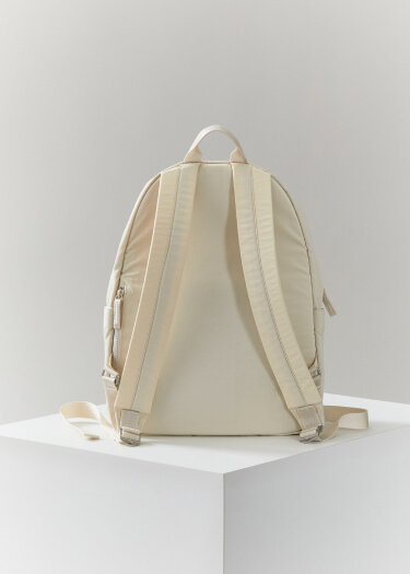 cream backpack photo