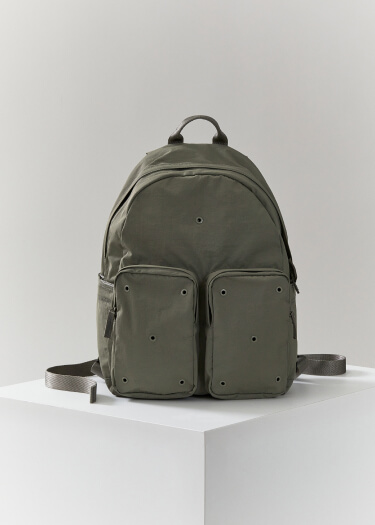 green backpack photo