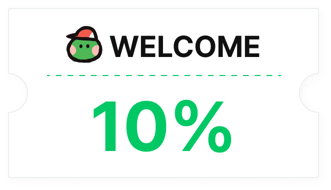 WELCOME 10%