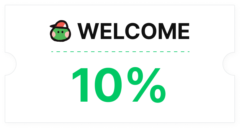 WELCOME 10%