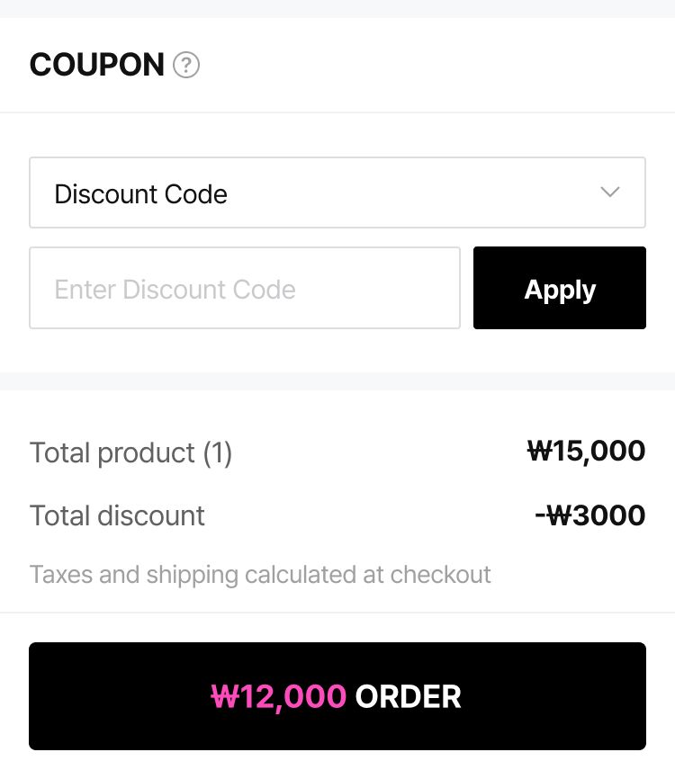 coupon usage 4. confirm coupon is applied