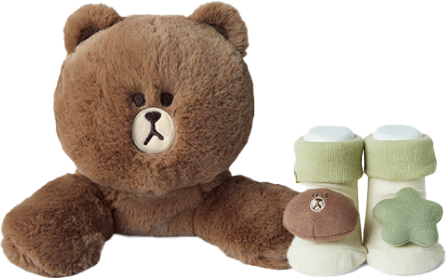 LINE FRIENDS Doll and socks