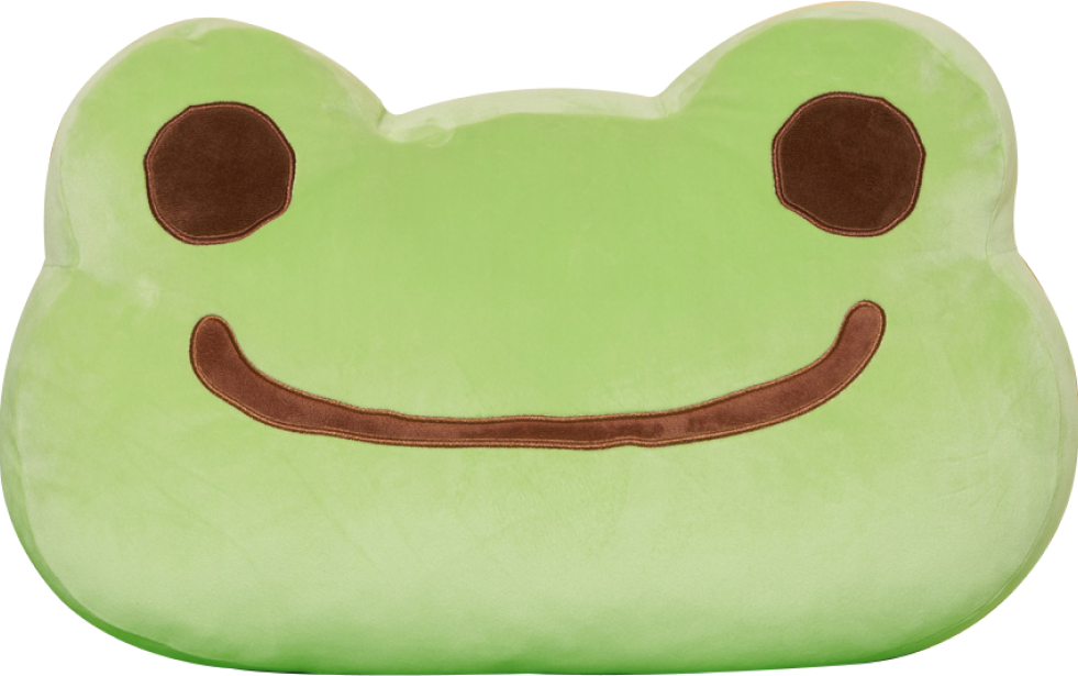 pickles the frog cushion