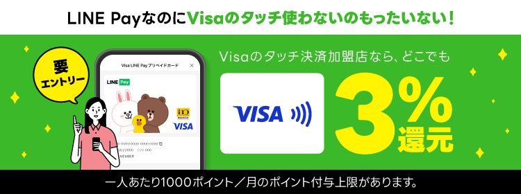 Visaタッチ決済#%還元キャンペーン