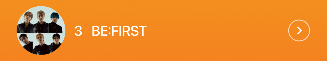 3位 BE:FIRST