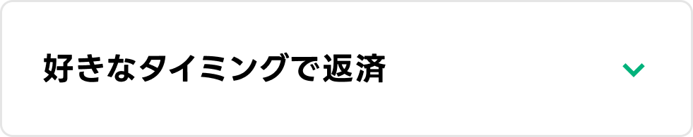 好きなタイミングで返済