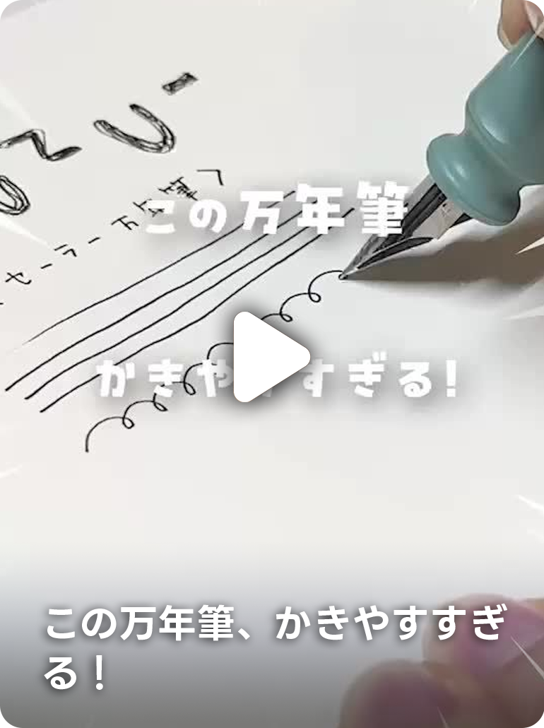 この万年筆、かきやすすぎる！