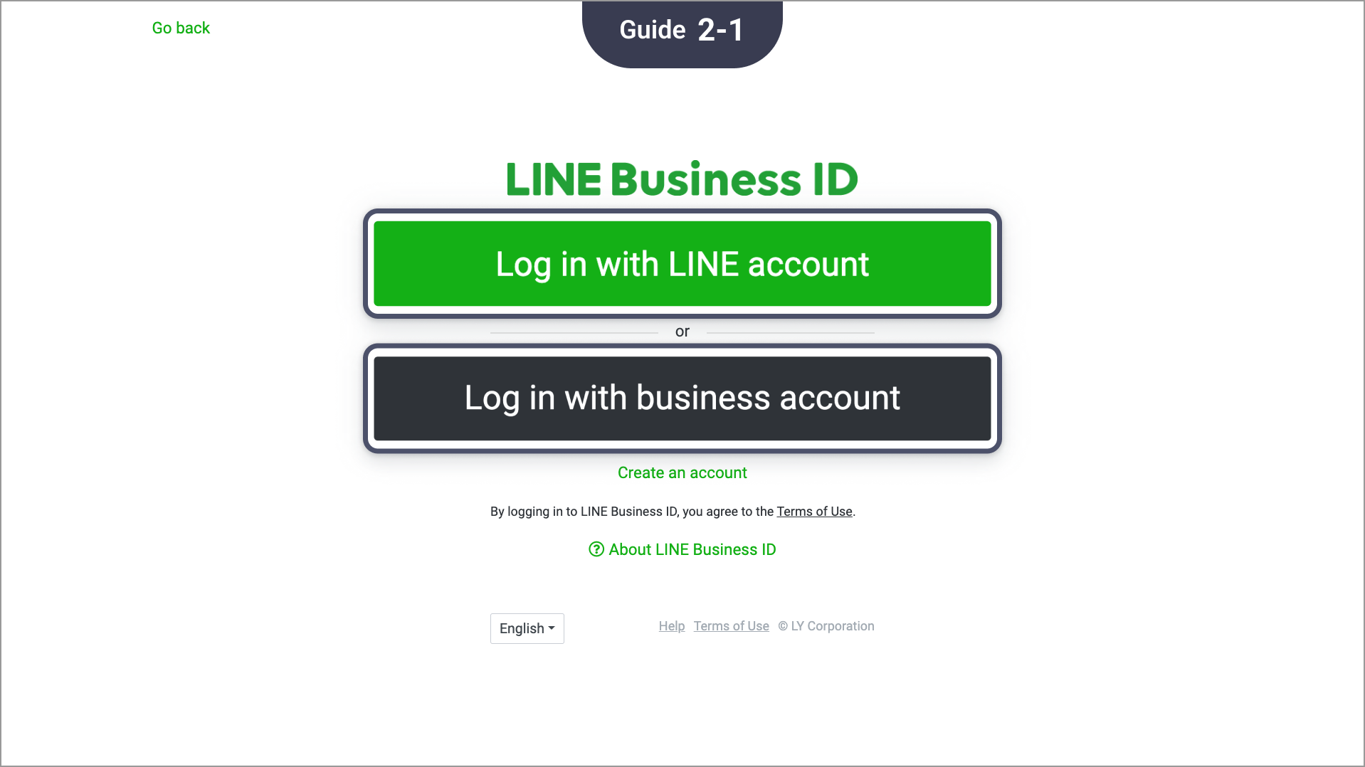Log in with LINE Business ID