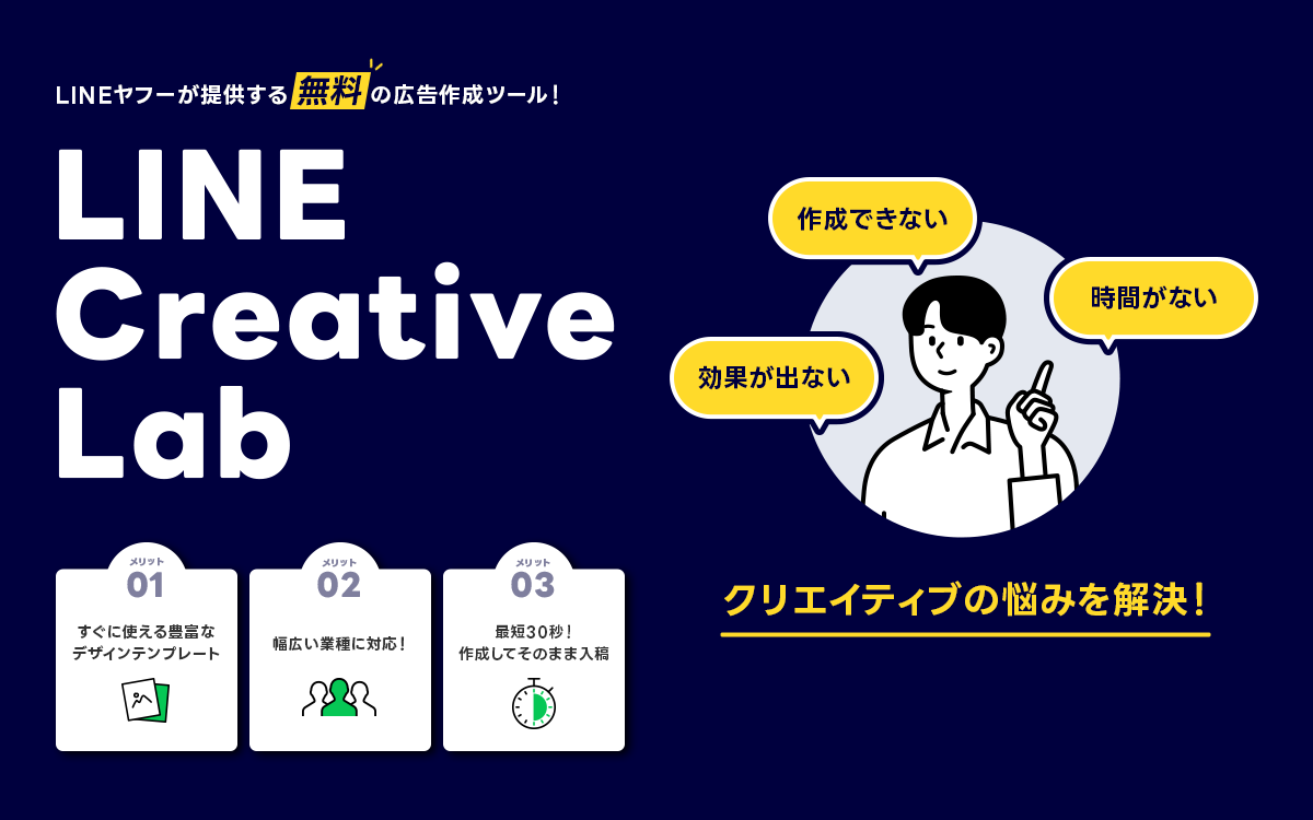 LINEヤフーが提供する無料の広告作成ツール、LINE Creative Lab