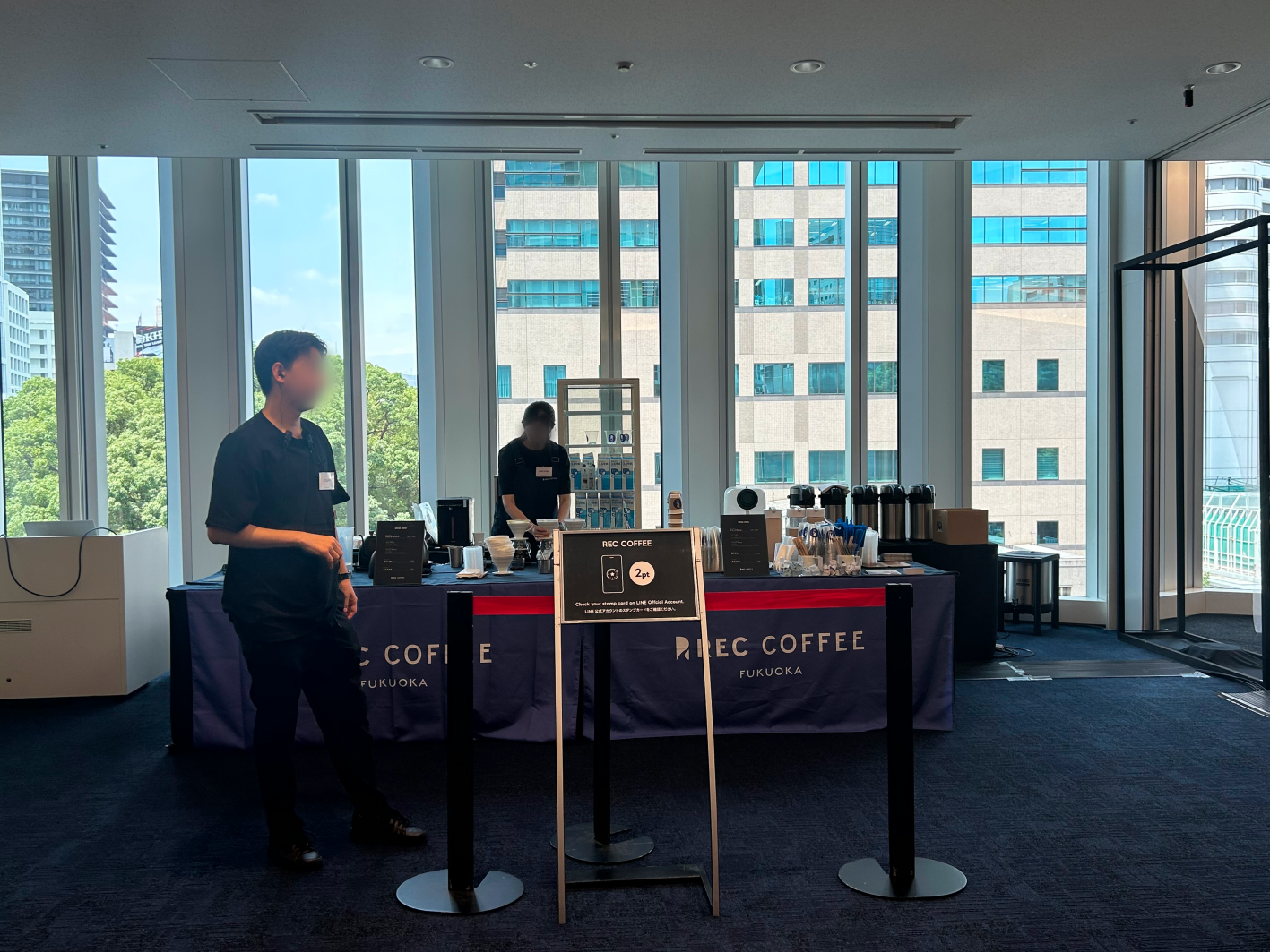 Cafe at the conference venue