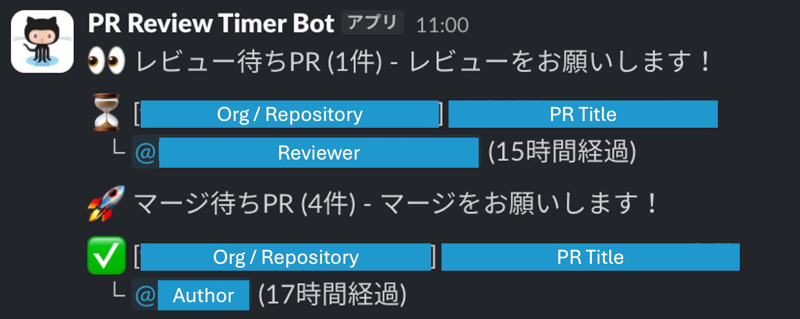 レビュー待ち通知Botの仕組み