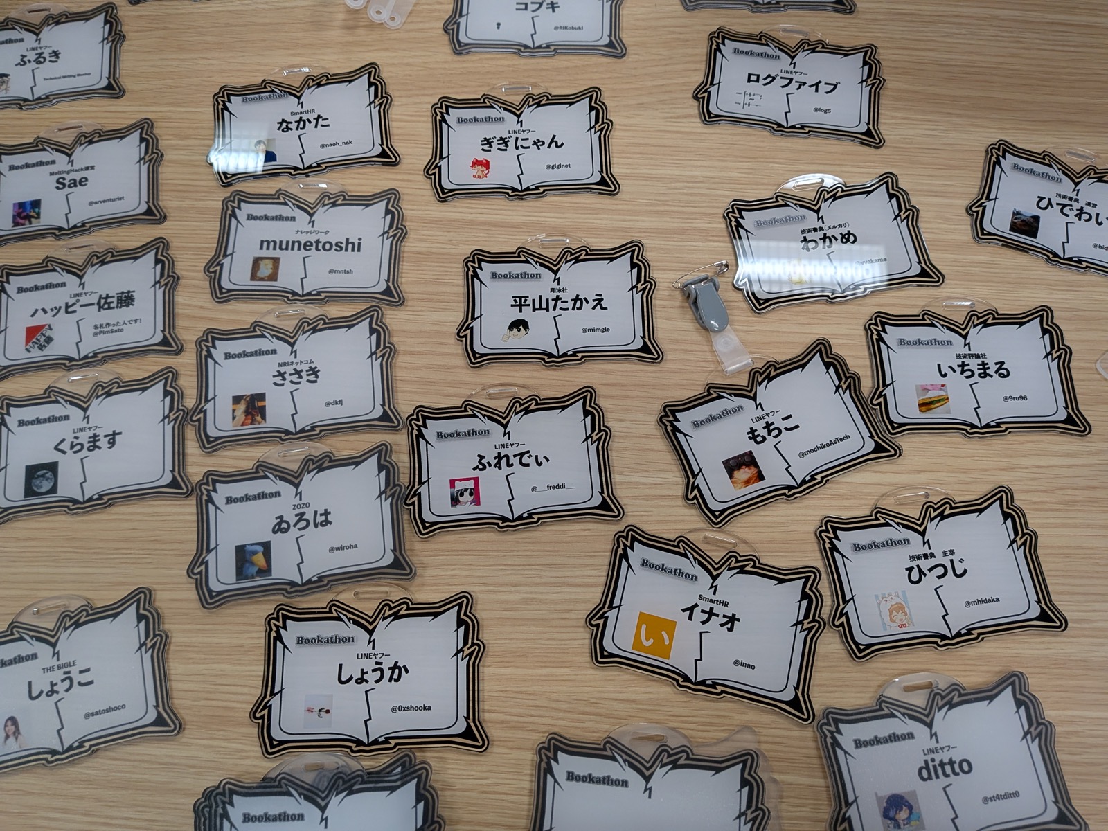 オリジナルのネームタグ