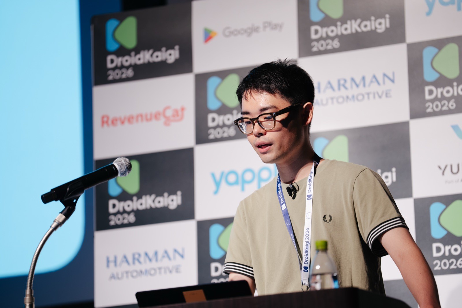 DroidKaigi 2026で発表する様子