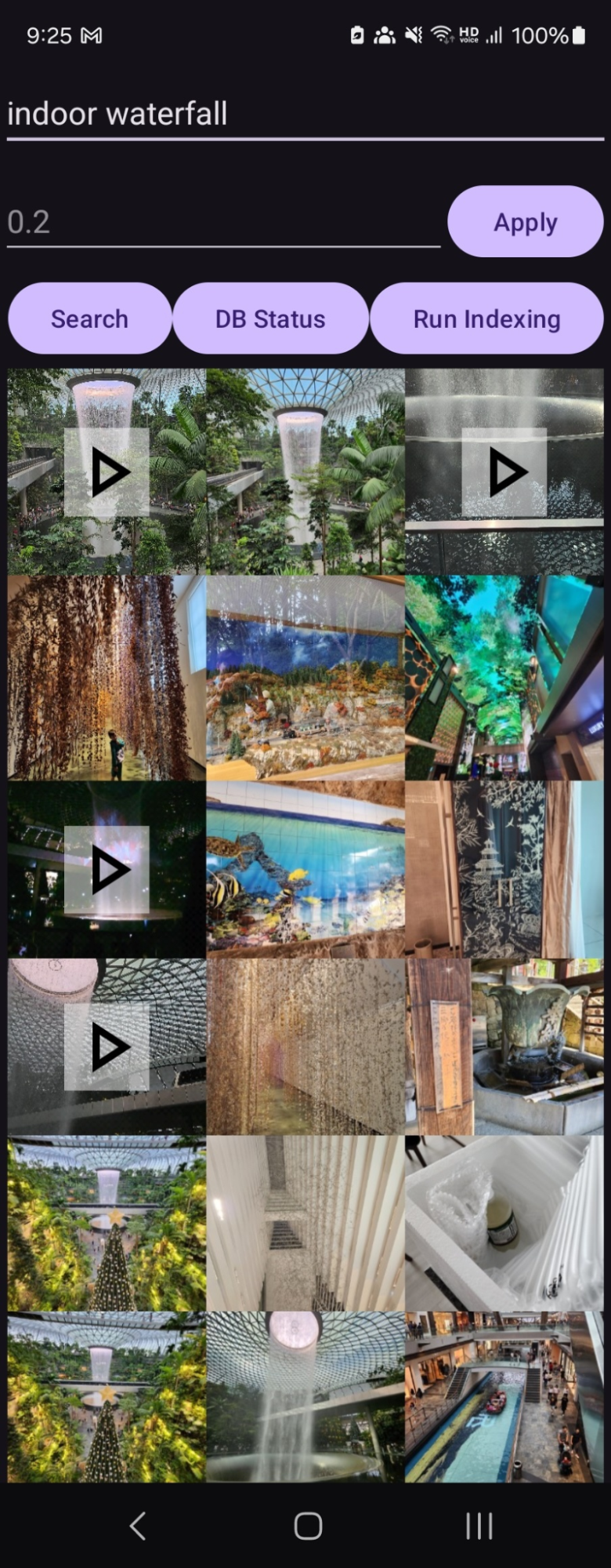 indoor waterfall 검색 결과