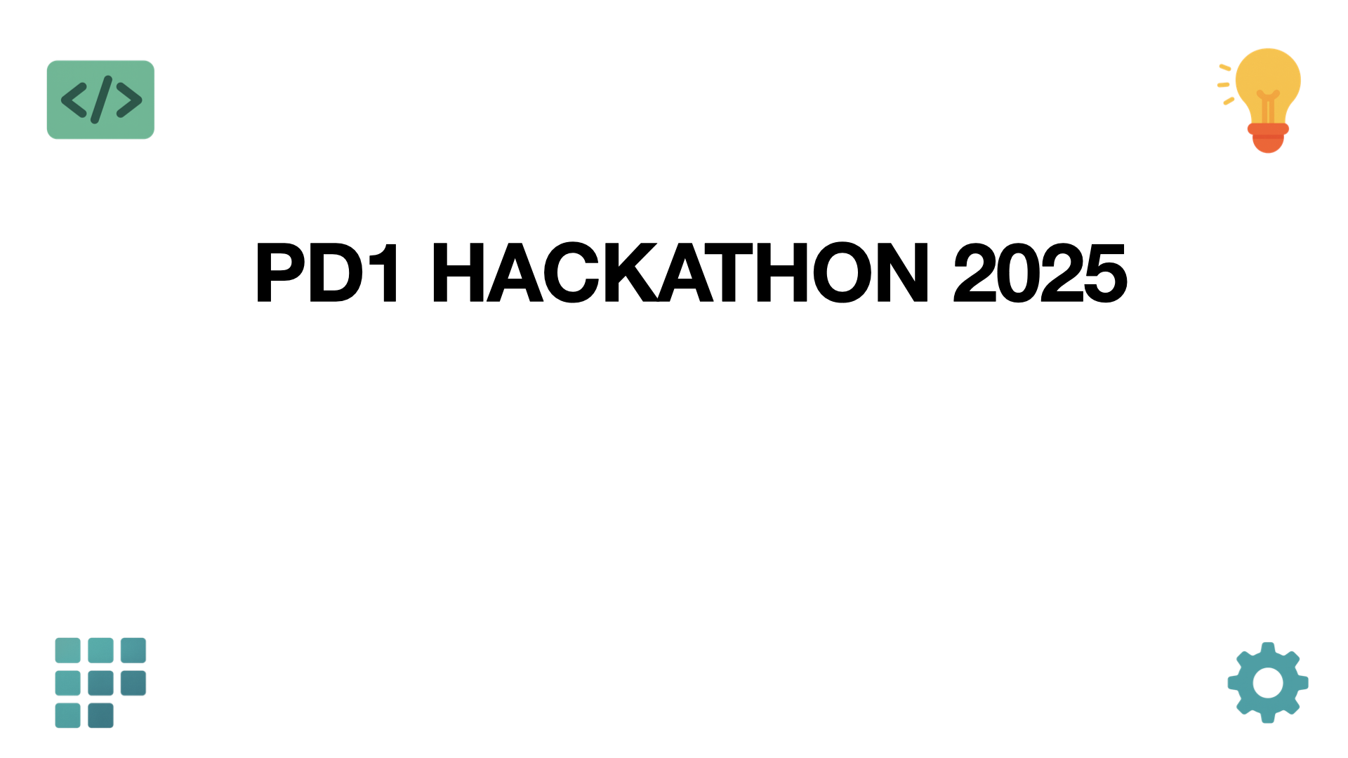 PD1 해커톤 2025 로고