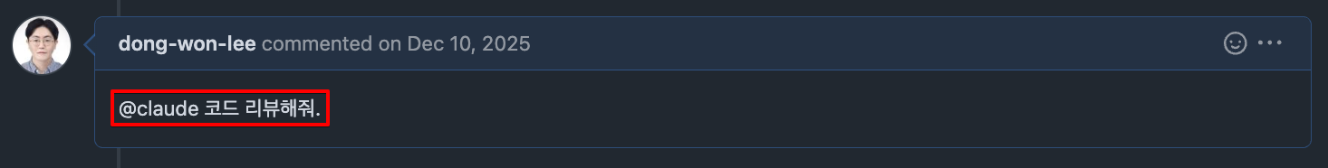claude 코드 리뷰 요청