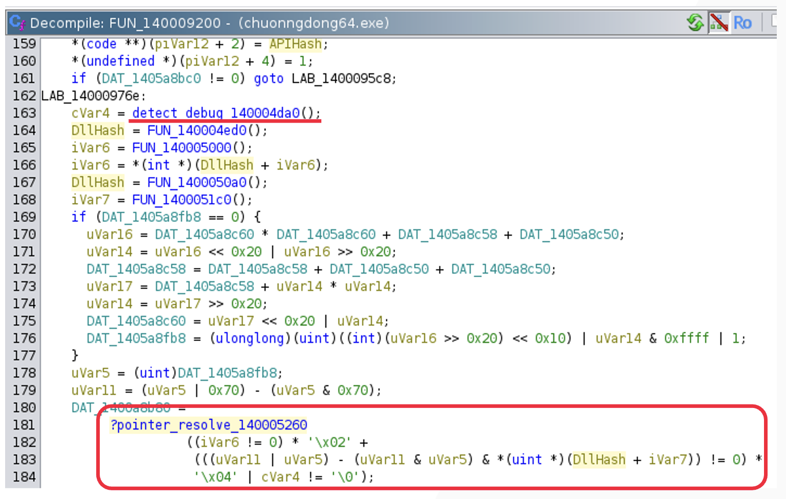 図9：Anti-Debug機構