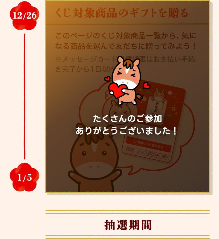 あけおめギフトくじ｜LINEギフト