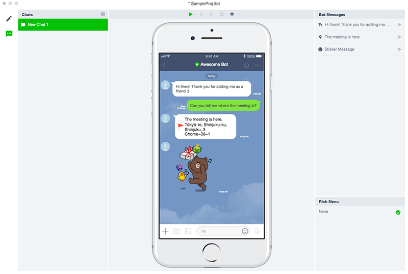 Bot Designer for previewing conversation with chatbots
