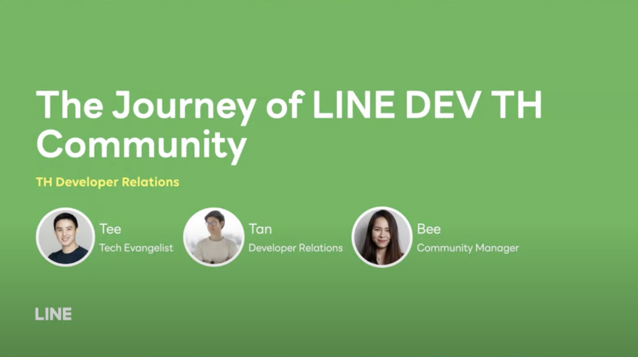 【COSCUP Throwback】LINE Thailand Developer Relations 議程分享