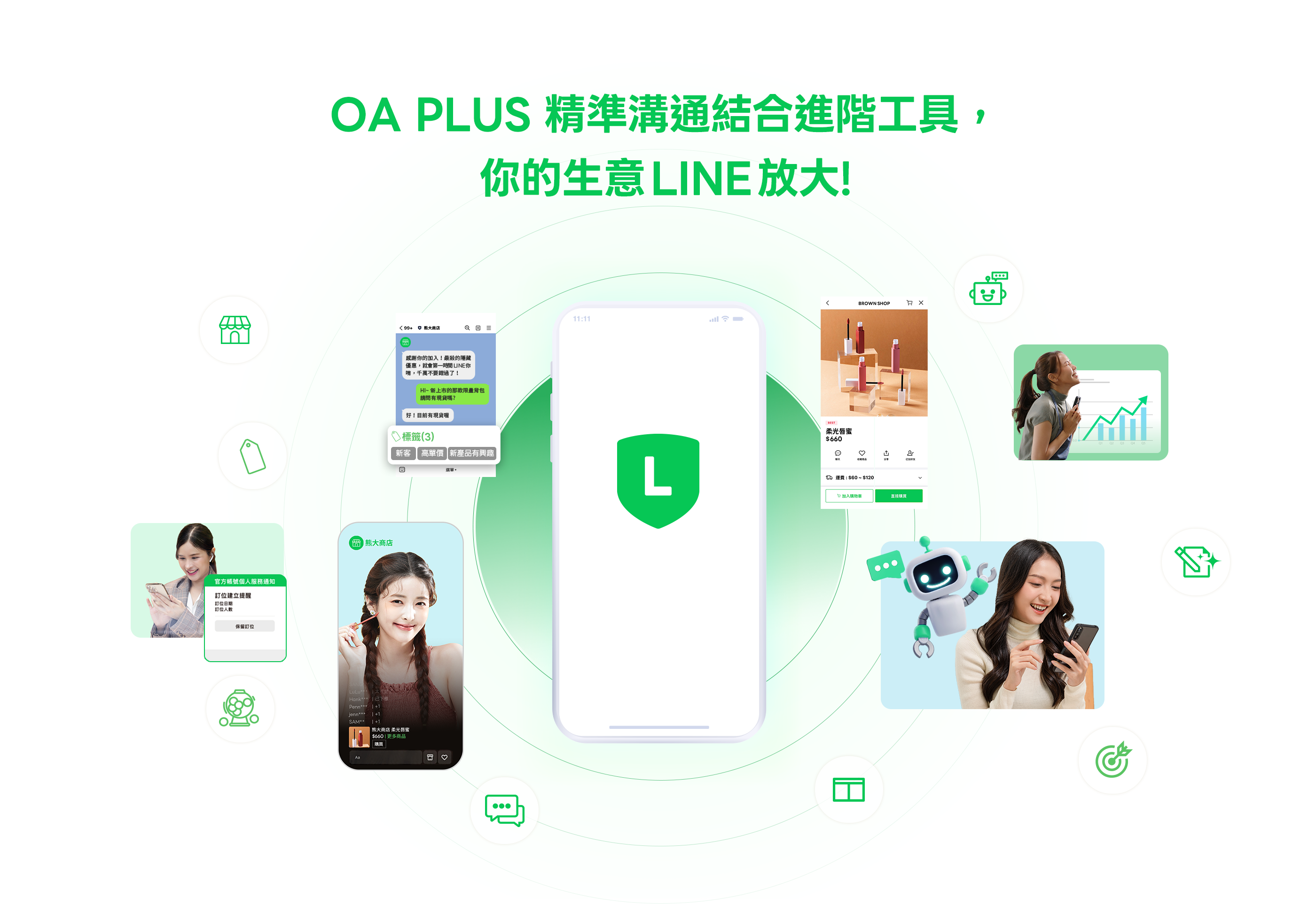 LINE官方帳號OA Plus 進階經營平台 讓經營好友更有效、生意更順暢