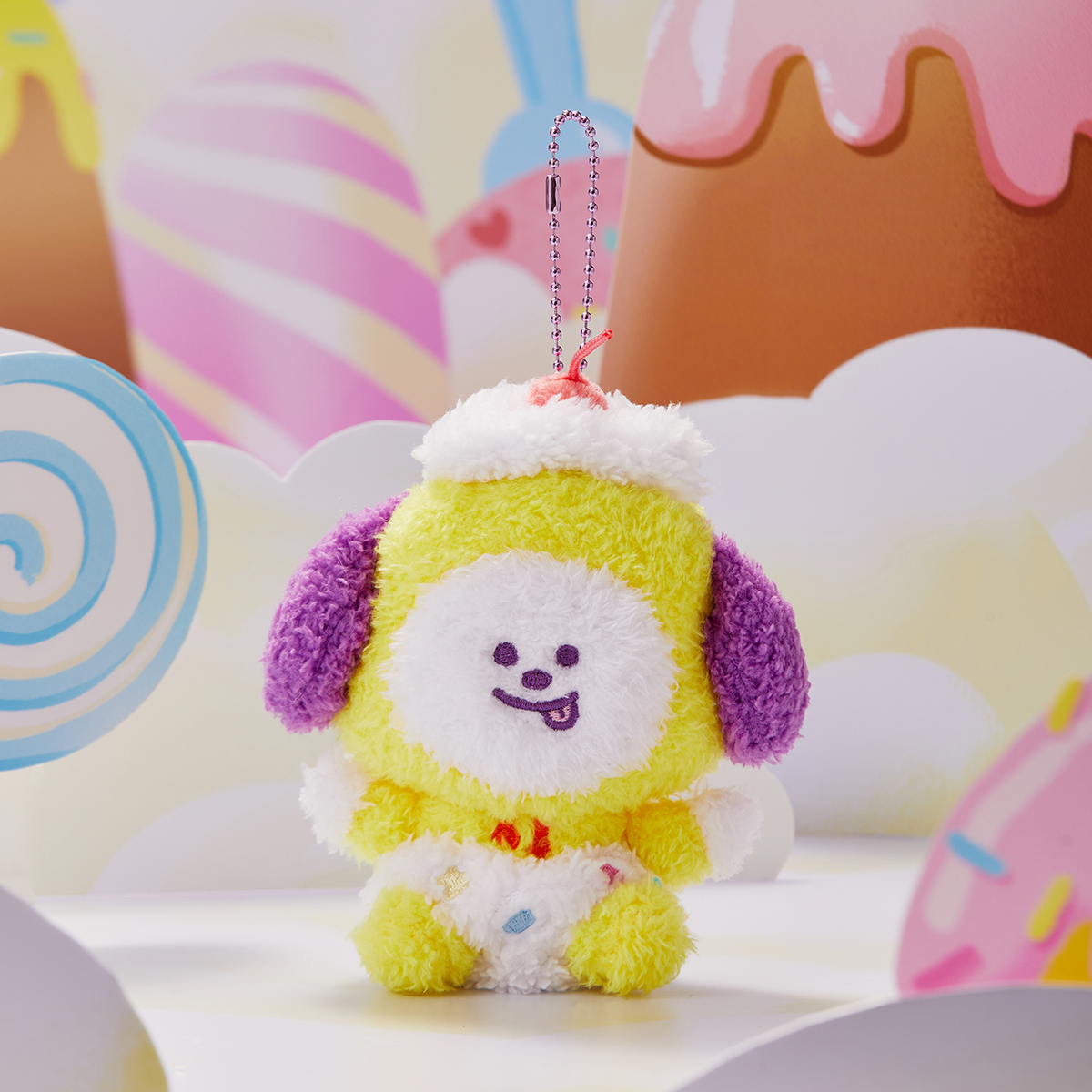 BT21 CHIMMY DOLL KEYRING ON THE CLOUD EDITION – LINE FRIENDS SQUARE