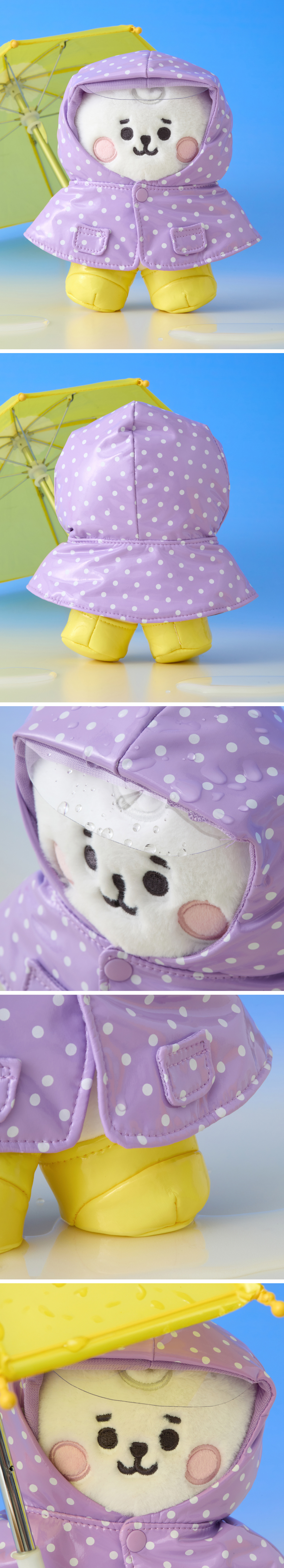 BT21 RAINY DAY CLOSET - RAINCOAT AND RAIN BOOTS – LINE