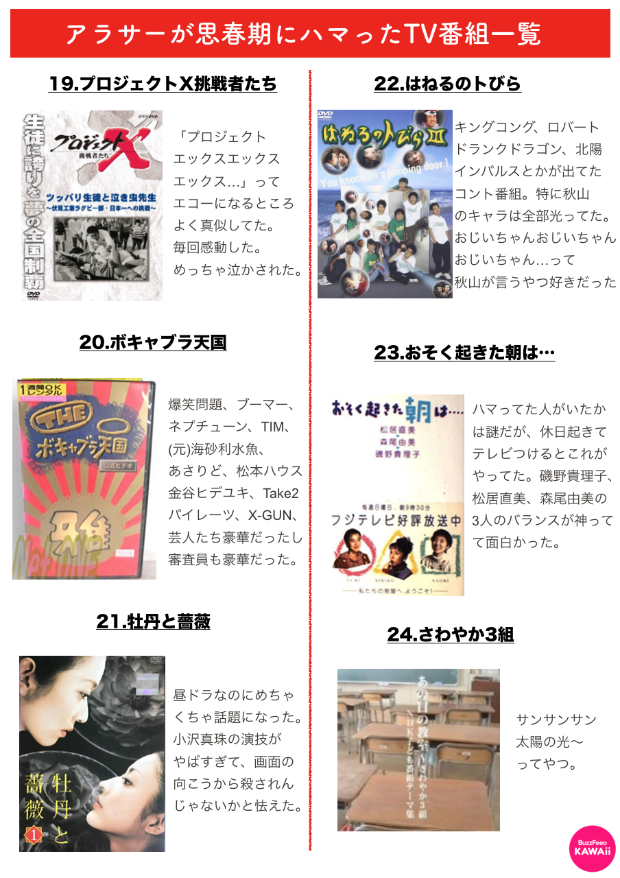泣ける…！アラサーが思春期にどハマりした「懐かしいテレビ番組」28 