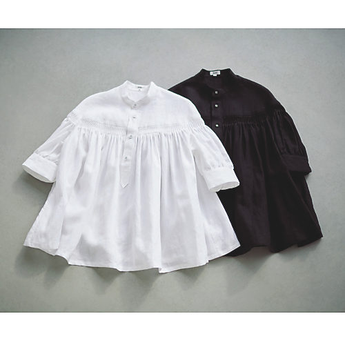 Scye リネンブラウス 白 36 Scye サイ リネン ピンクタック