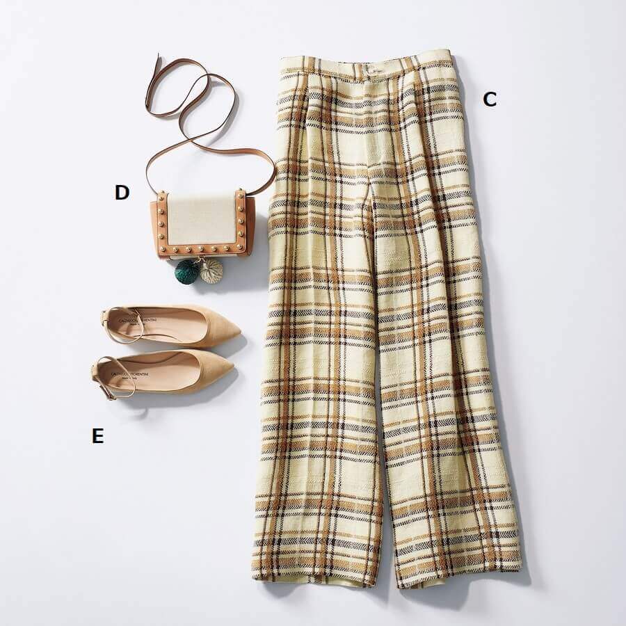 五明祐子さんの本気買い5アイテムで、着回し7コーデ！（LEE）