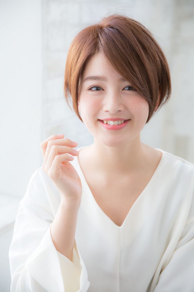 笑顔になれる!フレッシュな長め前髪のショートボブ(LEE) 笑顔になれる!フレッシュな長め前髪のショートボブ(LEE)