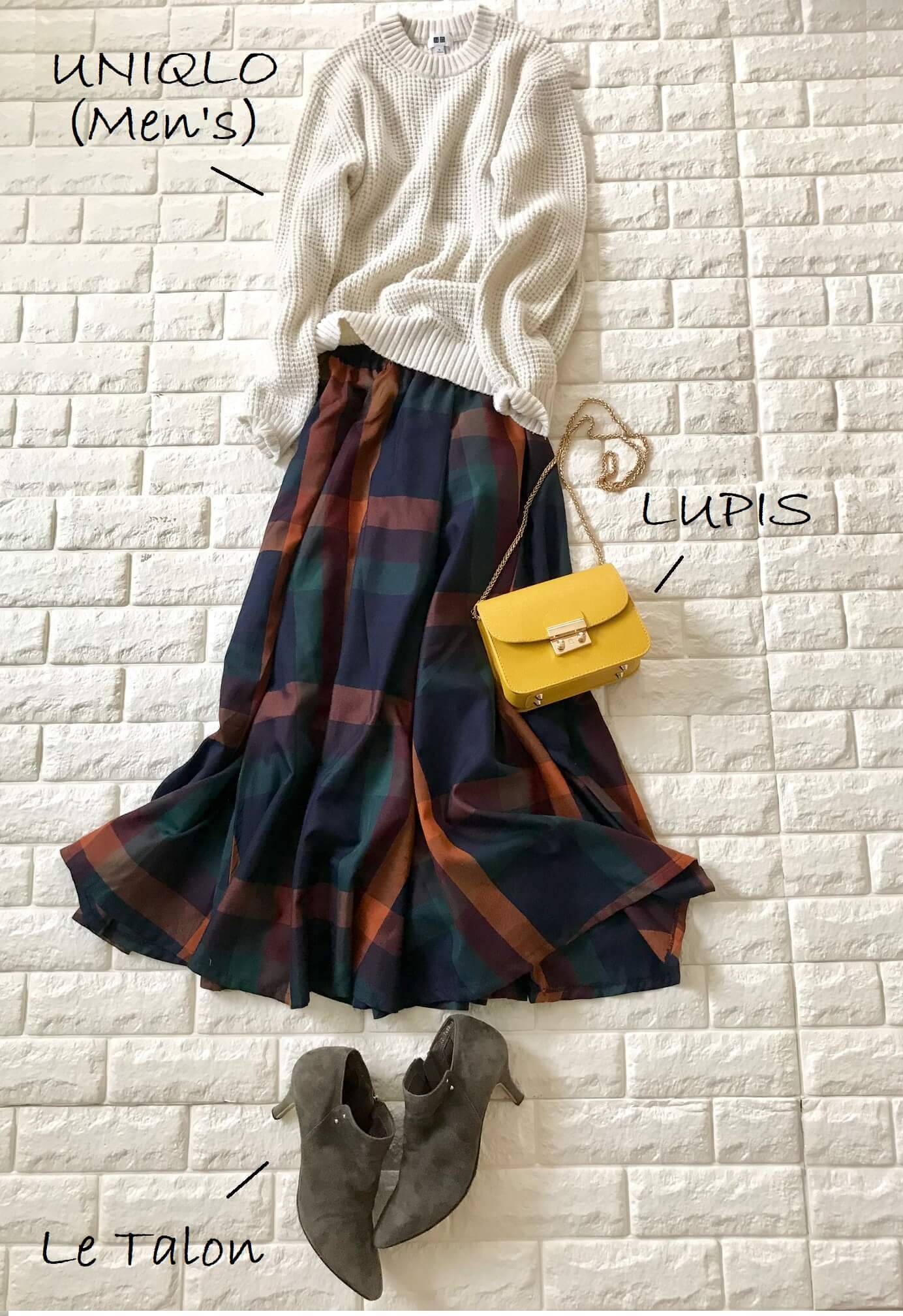 かわいさが止まらない！40代に似合うチェックスカートみつけた！【高  