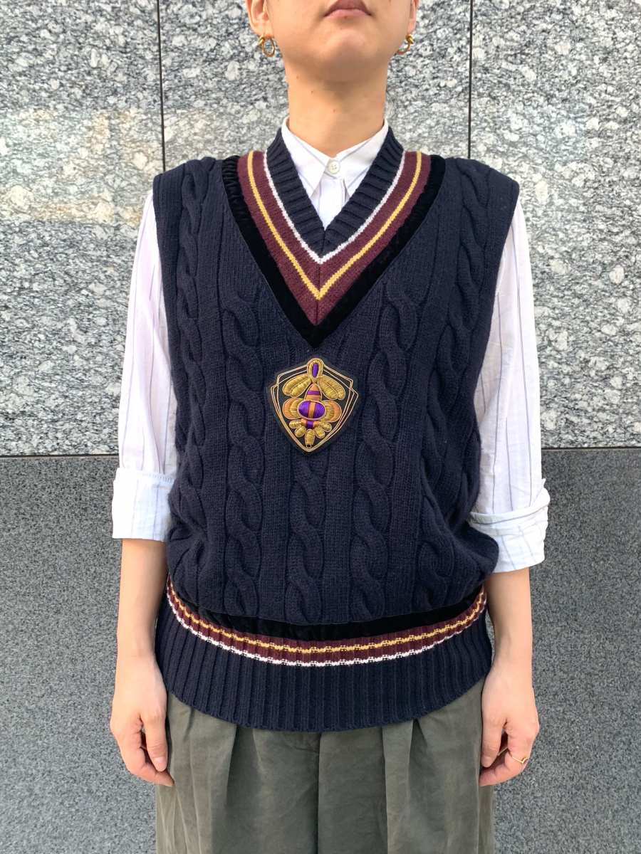 DRIES VAN NOTEN ニットベスト ストライプ