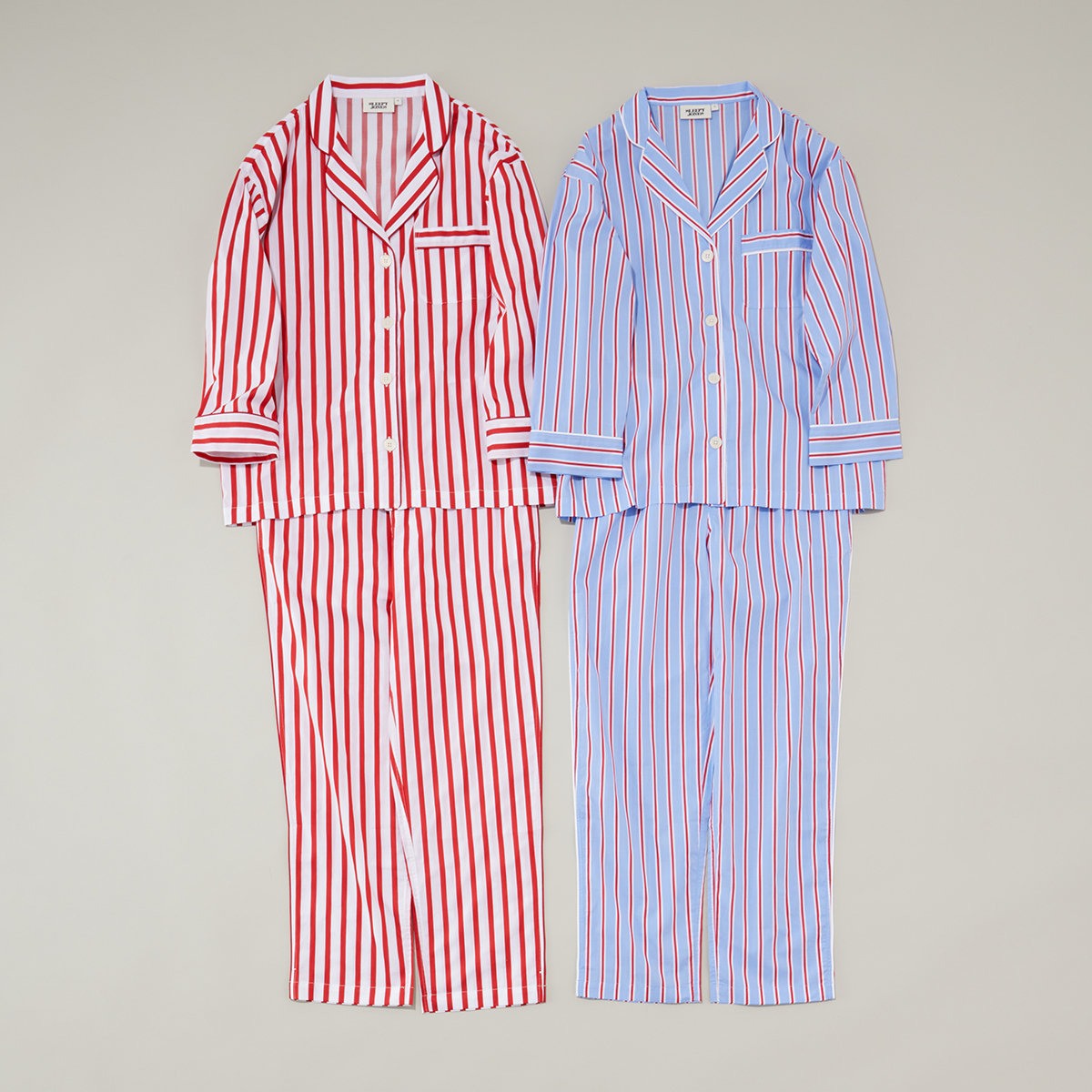 2点セット スリーピージョーンズ ルームウェア ストライプ柄・チェック