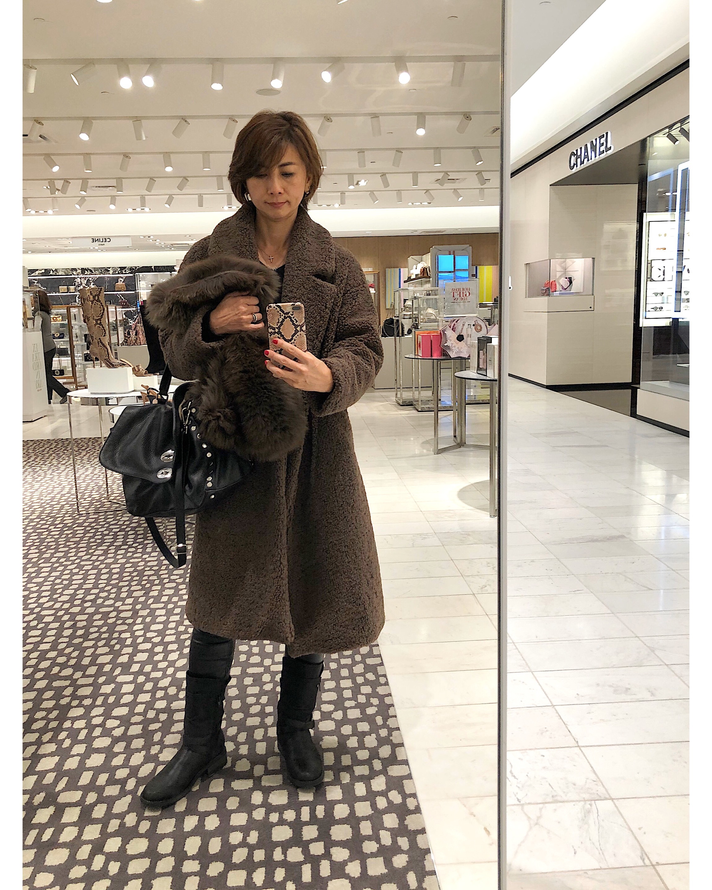 ZARA】ボアコート