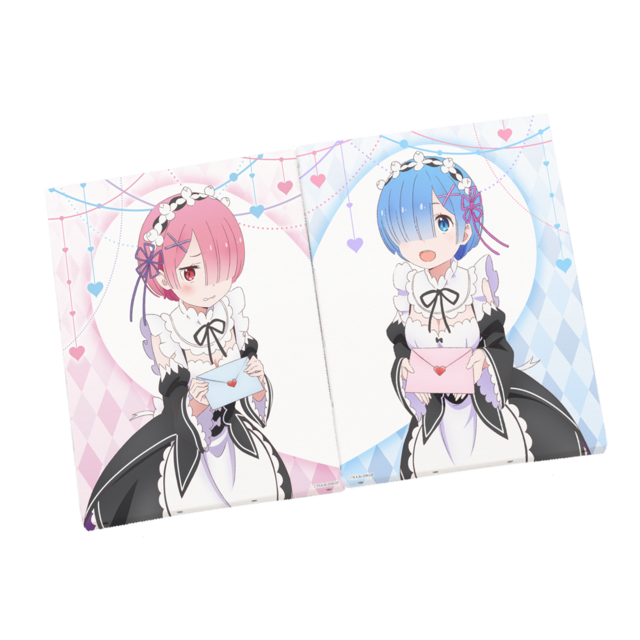 リゼロ　レムとラムのドキドキラブレター　缶バッジ 切手・趣味の通信販売｜スタマガネット Re:ゼロから始める異世界