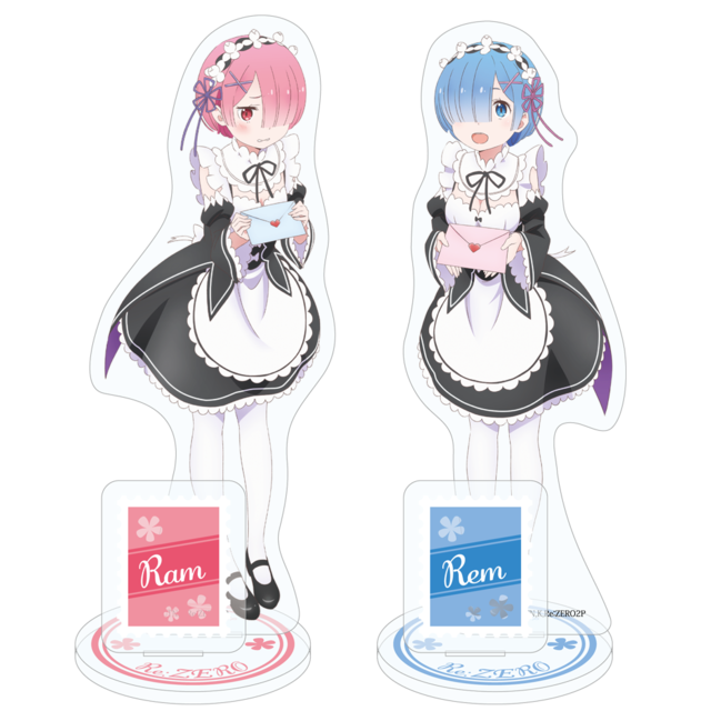 リゼロ　レムとラムのドキドキラブレター　缶バッジ 切手・趣味の通信販売｜スタマガネット Re:ゼロから始める異世界