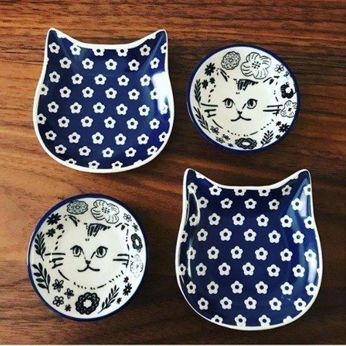 和食器作家物 匠シリーズ ￼猫柄の 皿 5枚セット 猫柄 食器 作家 和食器作家物 匠シリーズ 猫柄の 皿 5枚セット 皿 美濃