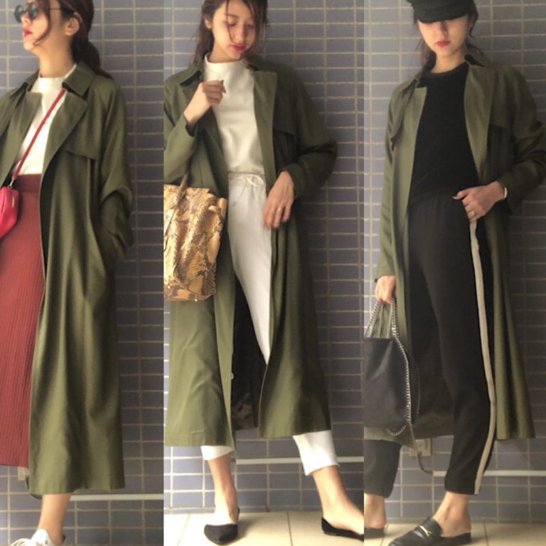 maturely ロングコート　カーキ maturely ロングコート カーキ