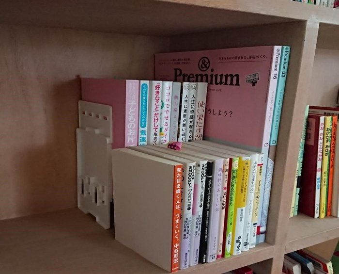 本棚整理にダイソーの「お助け本棚」が活躍（サンキュ！）