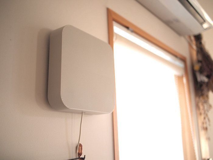 無印良品の壁掛式Bluetoothスピーカーでいつでも音楽を♫（サンキュ！）
