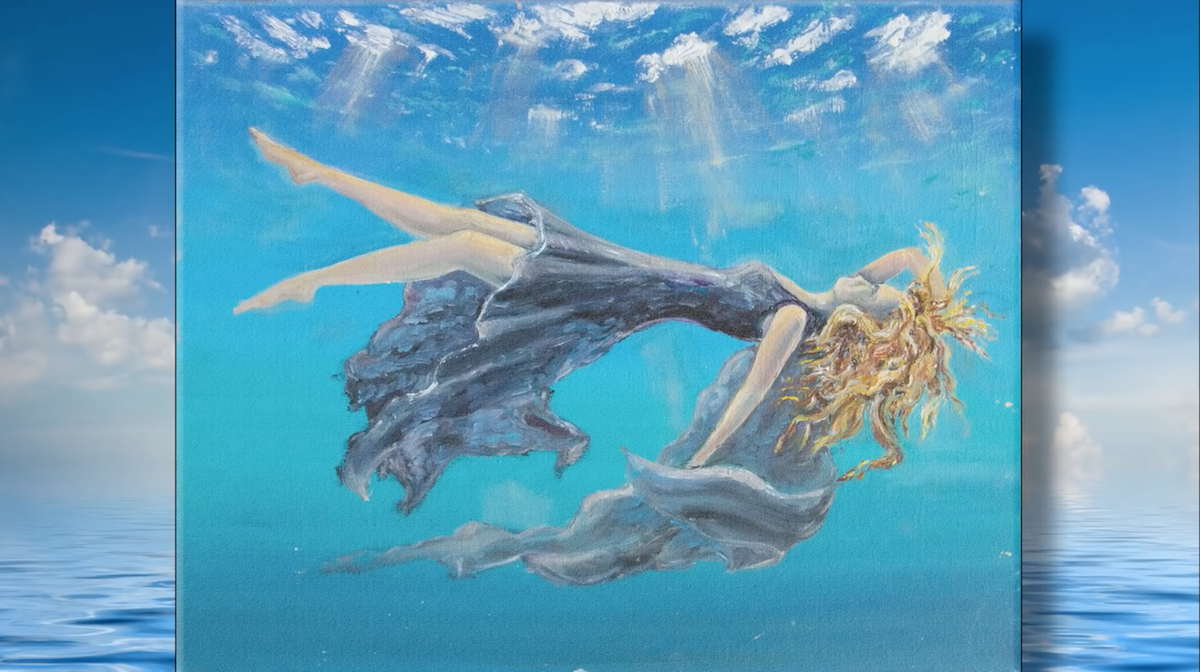 海の美しさを知ってほしい。水中で絵を描くアーティスト（bouncy）