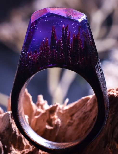 買取り実績  世界に一つしかない自然を閉じ込めた指輪「Secret Wood」（bouncy） アクセサリー