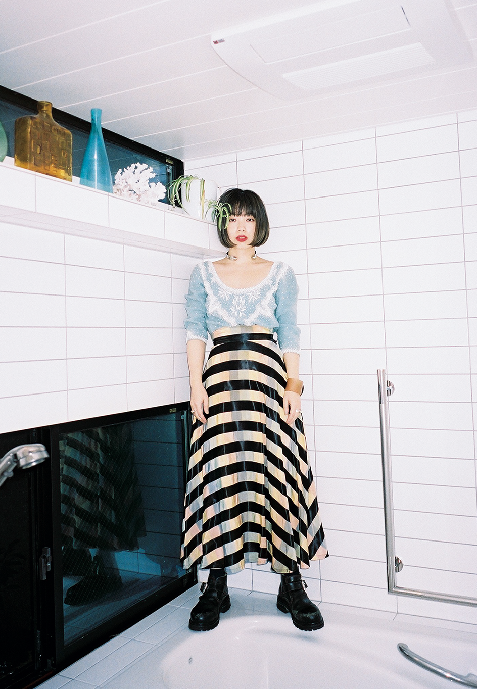 DEPT・eriがお母さんから譲り受けた古着をスタイリング（GINZA）