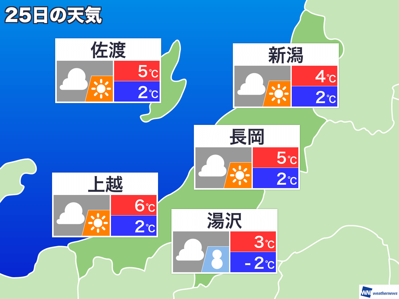 明日 の 新潟 の 天気